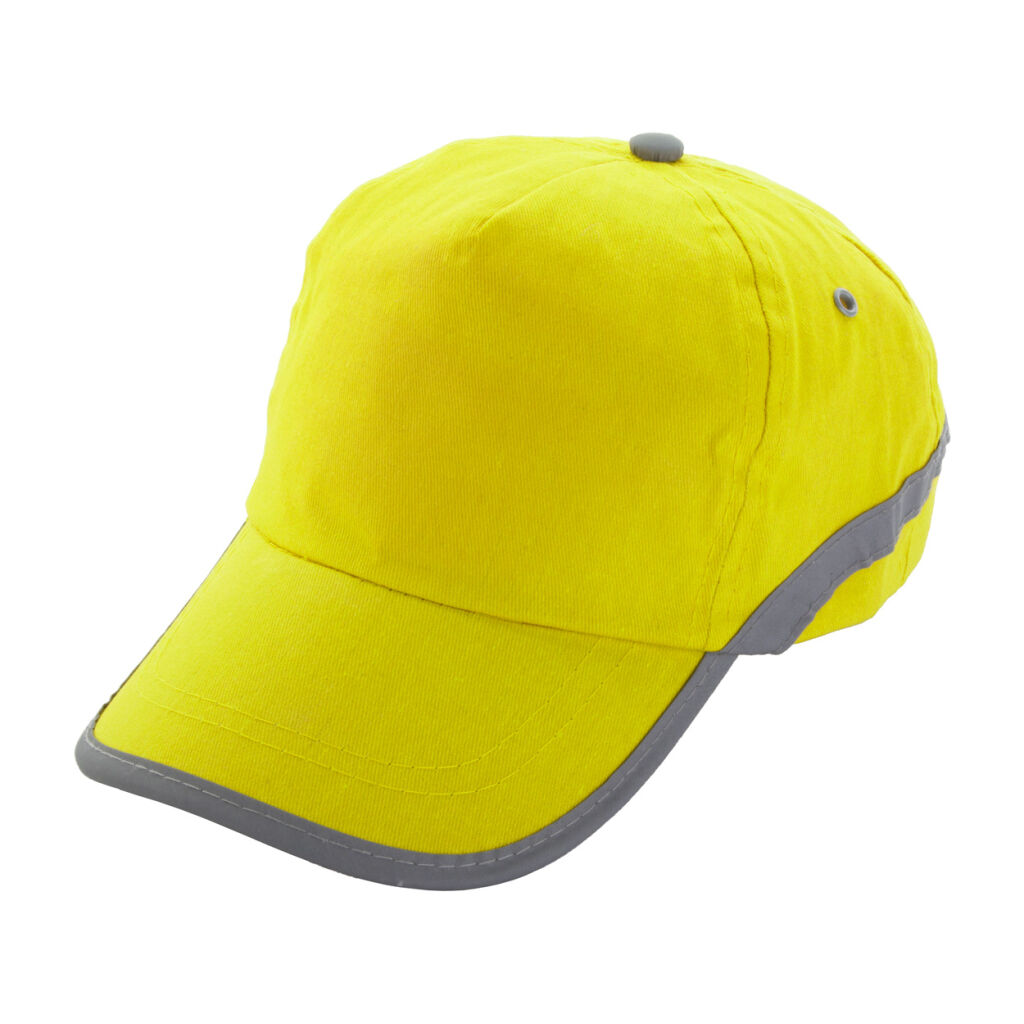 Czapka baseball-owa z odblaskowym paskiem.