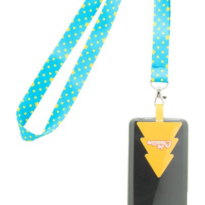 personalizowana smycz RPET z uchwytem na telefon Subyard Mobile Xmas – Personalizowana