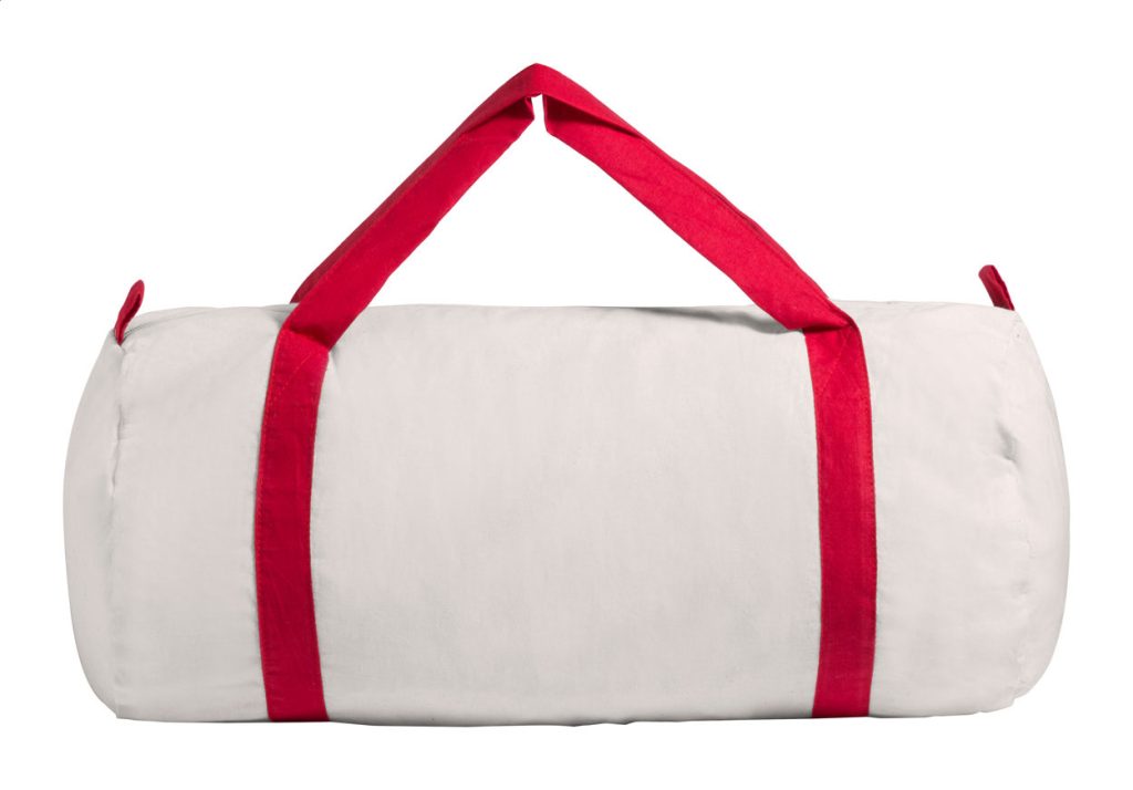 100% bawełaniana torba sportowa z kolorowym uchwytami. 100 g/m².