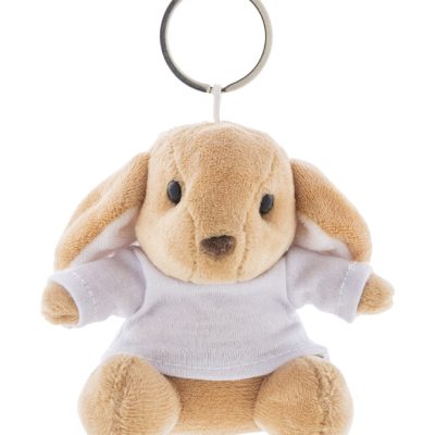 pluszowy królik brelok BunnyFob – Brelok z pluszowym królikiem w komplecie z koszulką do nadruku.