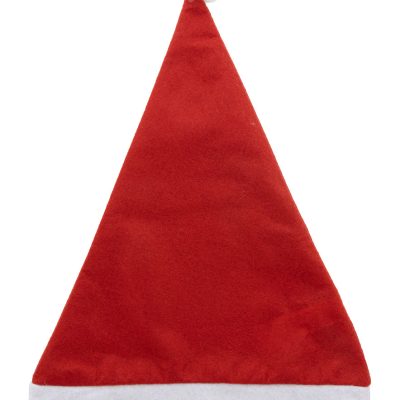 Czapka mikołaja dla dzieci RPET Mini Mikku – Klasyczna czapka Mikołaja dla dzieci wykonana z filcu RPET z białym wykończeniem i pomponem.
